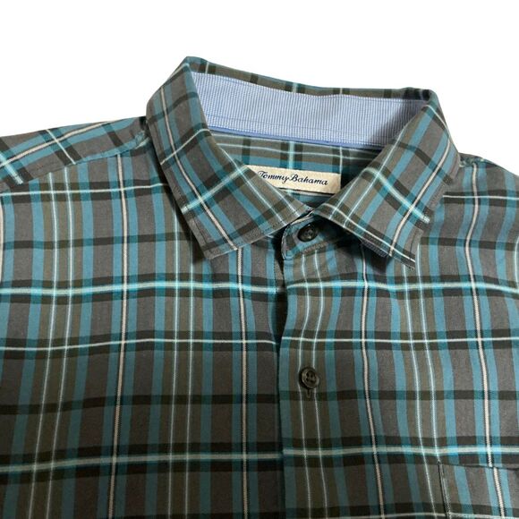 Tommy Bahama Mens Silk Blend Shirt Large Lazlo Vineyard Long Sleeve Button Down - Picture 5 of 10